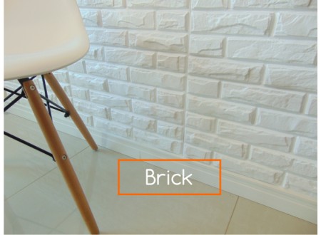  REVESTIMENTO DECORTIVO DE PAREDE EM 3D - MODELO BRICK